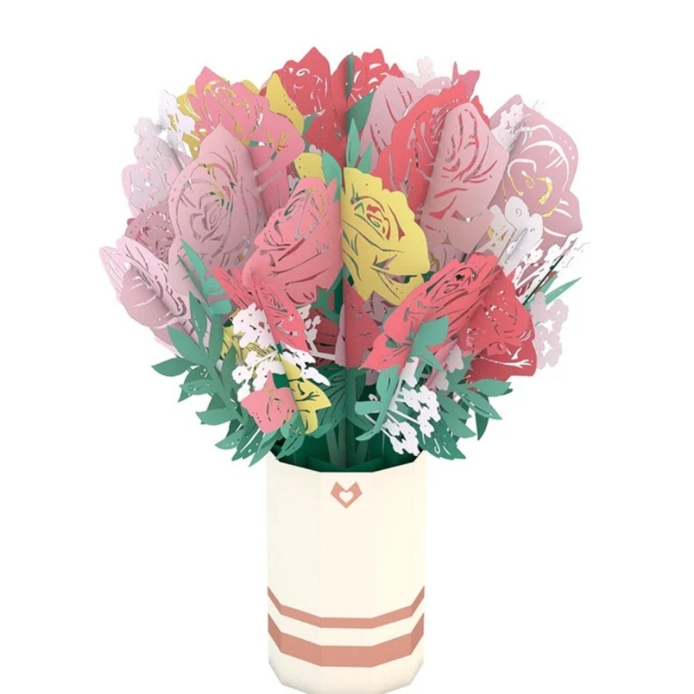 Lovepop Pink Rose Bouquet